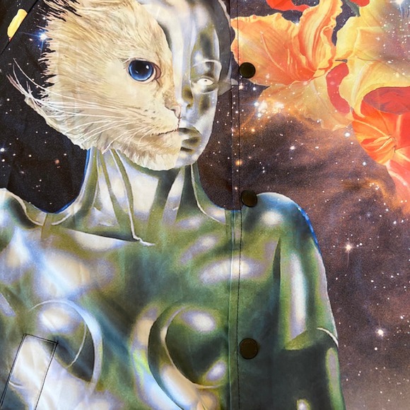 NWOT RIPNDIP Windbreaker Button Up Jacket Galaxy SZ M - Picture 5 of 6